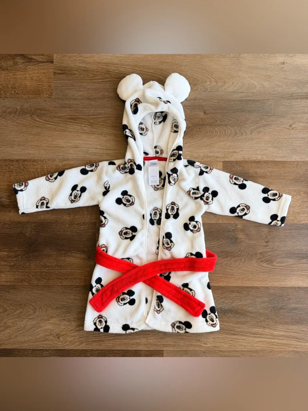 DISNEY | Mickey Mouse Robe | Hooded Fleece | Baby Lounge